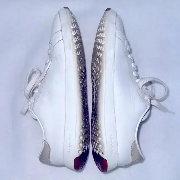 Women’s Cole Haan GrandPro Tennis Sneakers Optic White Leather size 6 - Picture 8 of 11